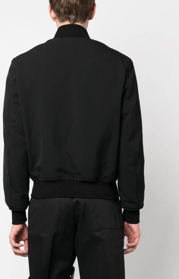Givenchy Bomberjack met logo Zwart