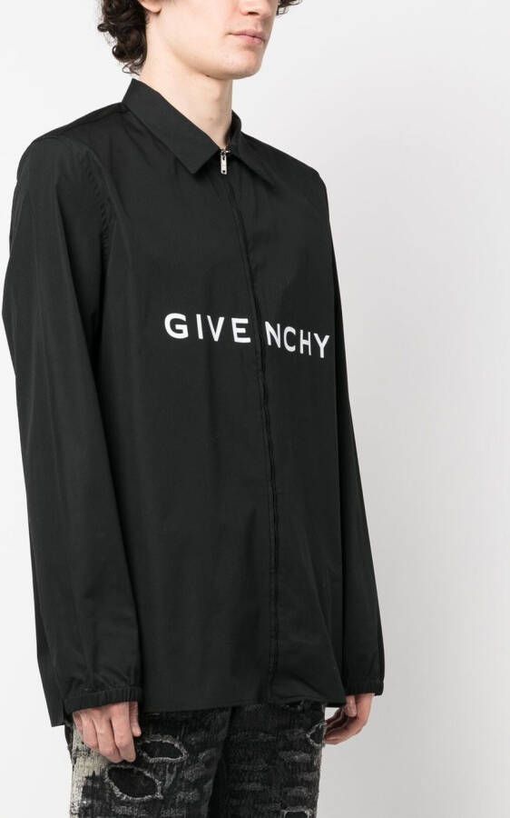 Givenchy Overhemd met logoprint Zwart