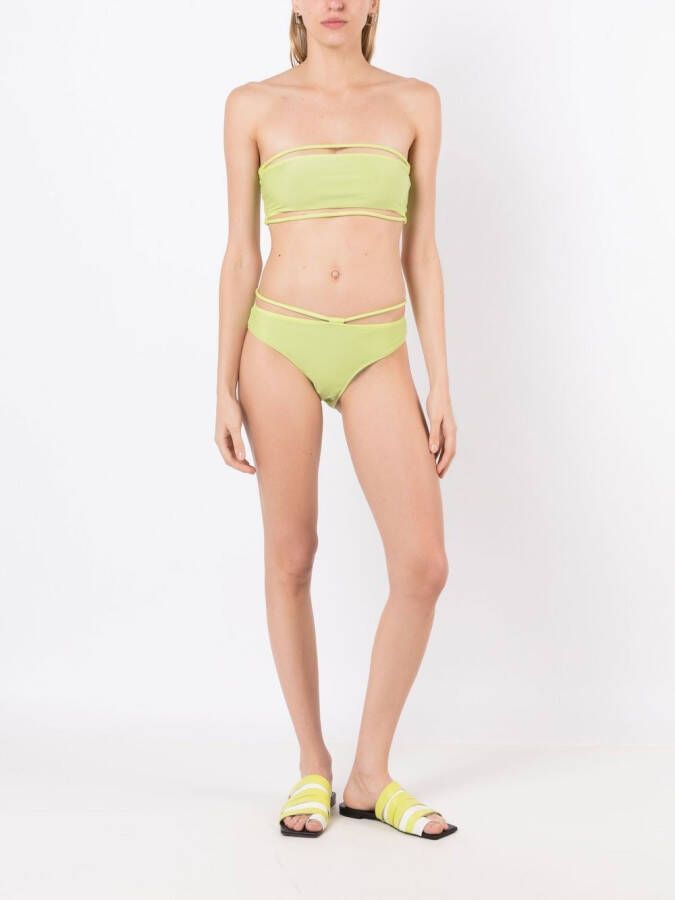Gloria Coelho Bikini met bandjes Groen