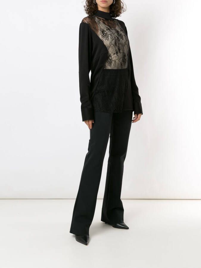 Gloria Coelho Blouse van crêpe Zwart