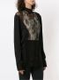 Gloria Coelho Blouse van crêpe Zwart - Thumbnail 3