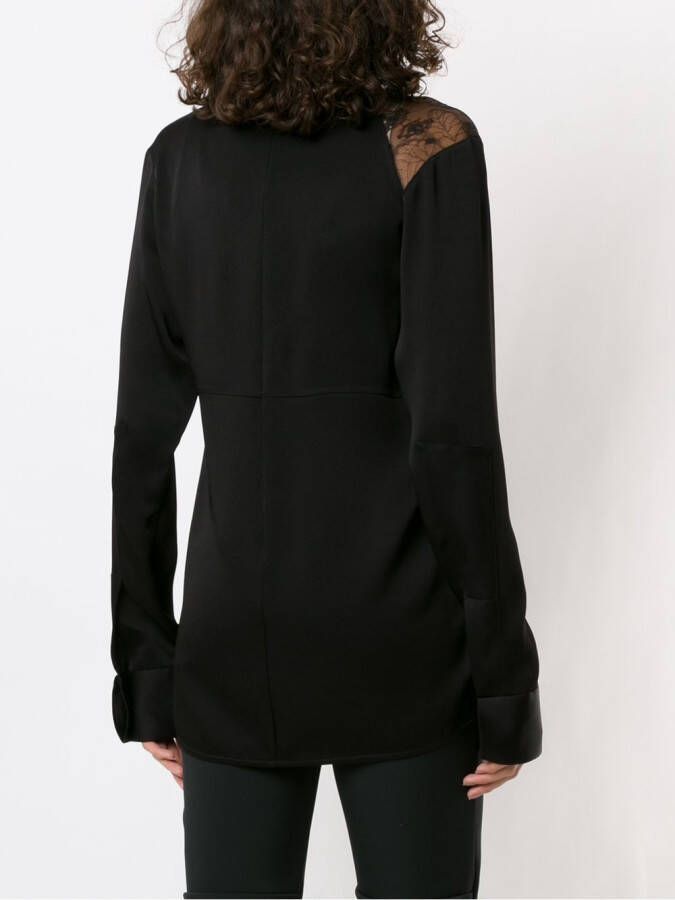 Gloria Coelho Blouse van crêpe Zwart