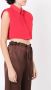 Gloria Coelho Cropped poloshirt Rood - Thumbnail 3