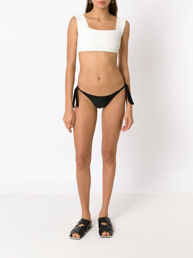 Gloria Coelho Geometrische bikinitop Wit