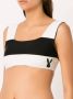 Gloria Coelho Geometrische bikinitop Zwart - Thumbnail 3