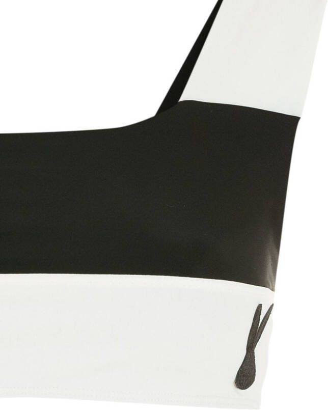 Gloria Coelho Geometrische bikinitop Zwart