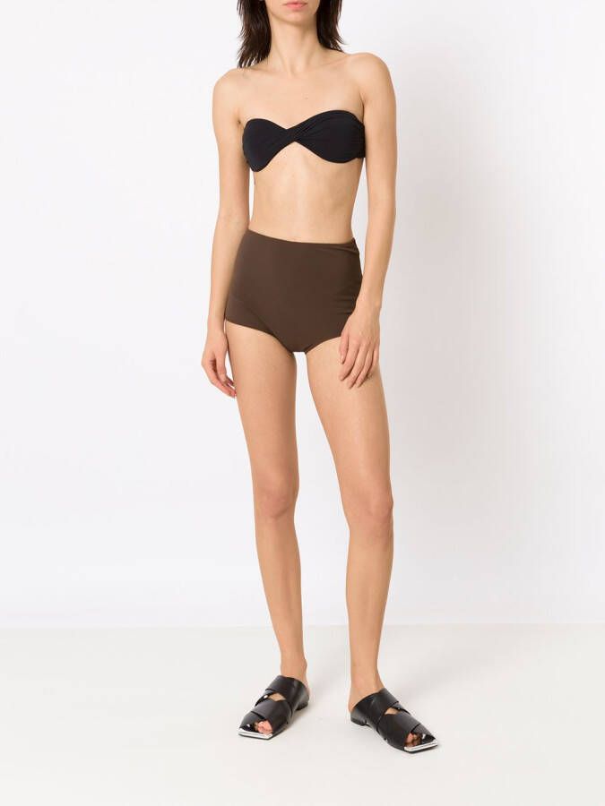 Gloria Coelho High waist bikinislip Zwart