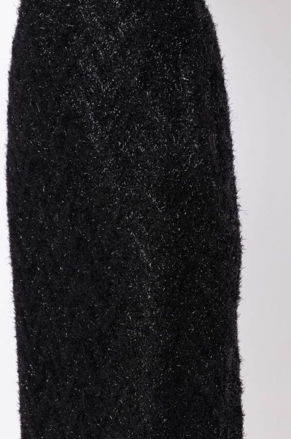 Gloria Coelho High-waist midi-rok Zwart