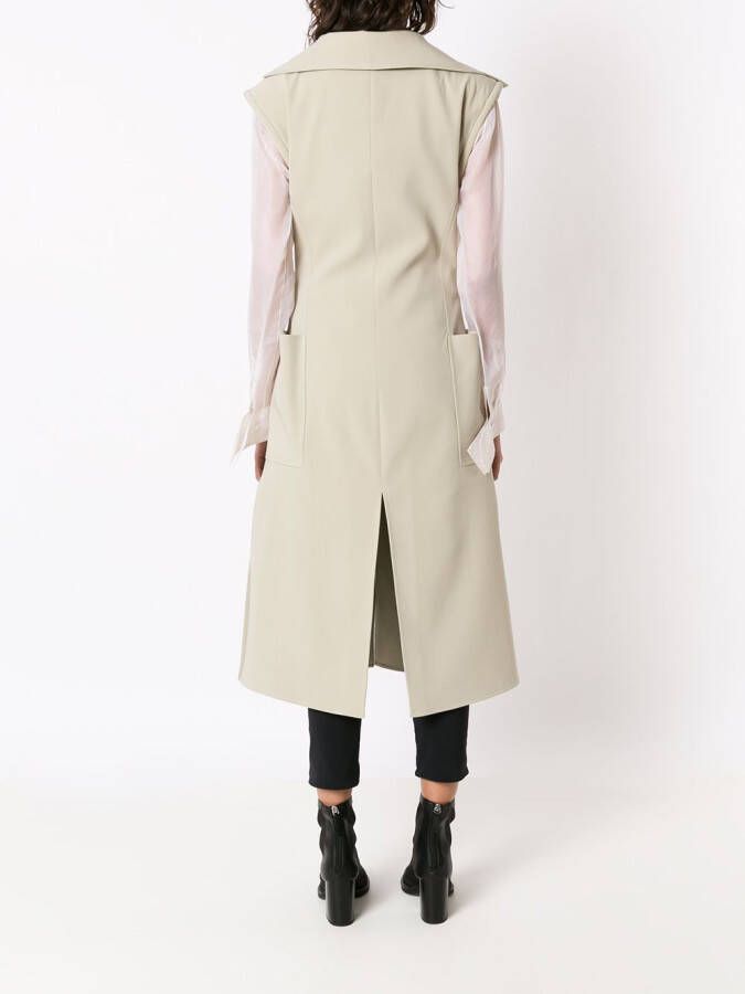 Gloria Coelho Lang gilet Beige