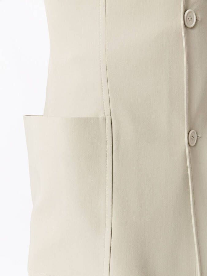 Gloria Coelho Lang gilet Beige