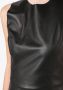 Gloria Coelho Leren top Zwart - Thumbnail 5