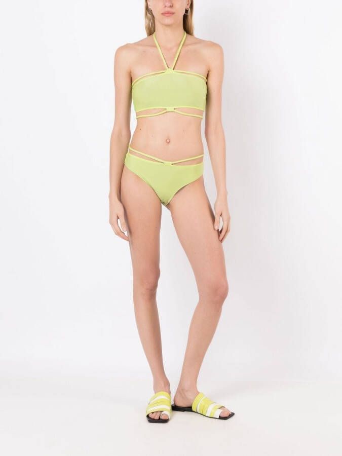 Gloria Coelho Low waist bikinislip Groen