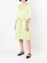 Gloria Coelho Midi-jurk met korte mouwen Groen - Thumbnail 2