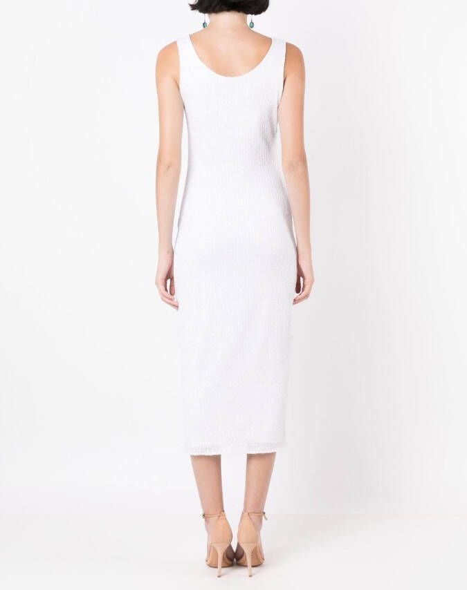 Gloria Coelho Midi-jurk met uitgesneden detail Wit