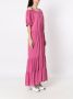Gloria Coelho Off-shoulder jurk Roze - Thumbnail 3