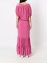 Gloria Coelho Off-shoulder jurk Roze - Thumbnail 4