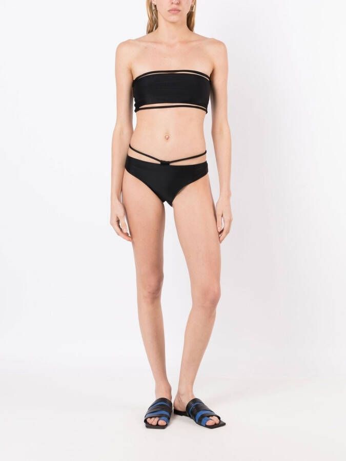 Gloria Coelho Strapless bikinitop Zwart