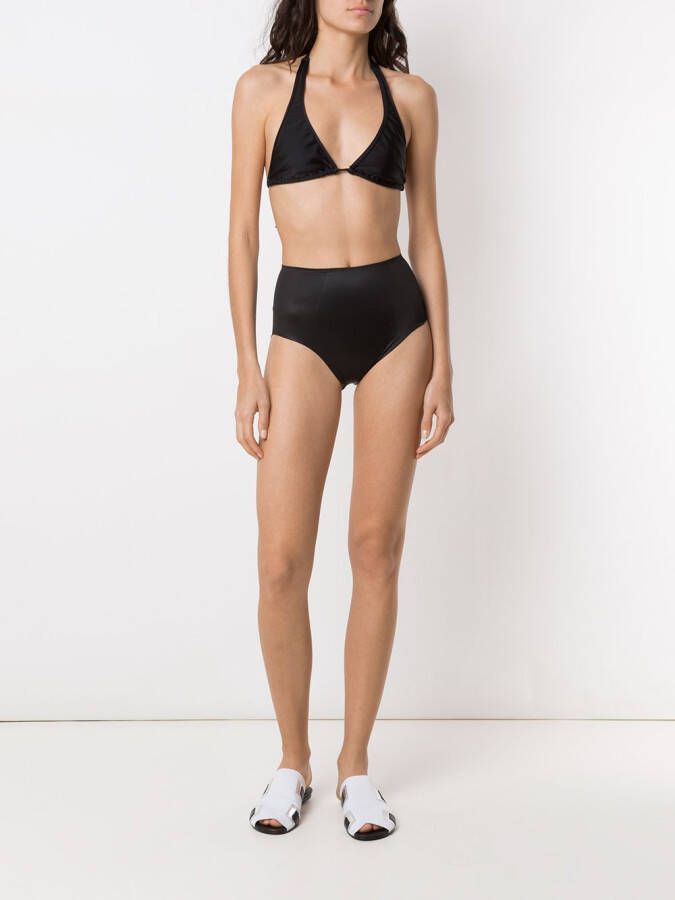 Gloria Coelho Triangel bikinitop Zwart