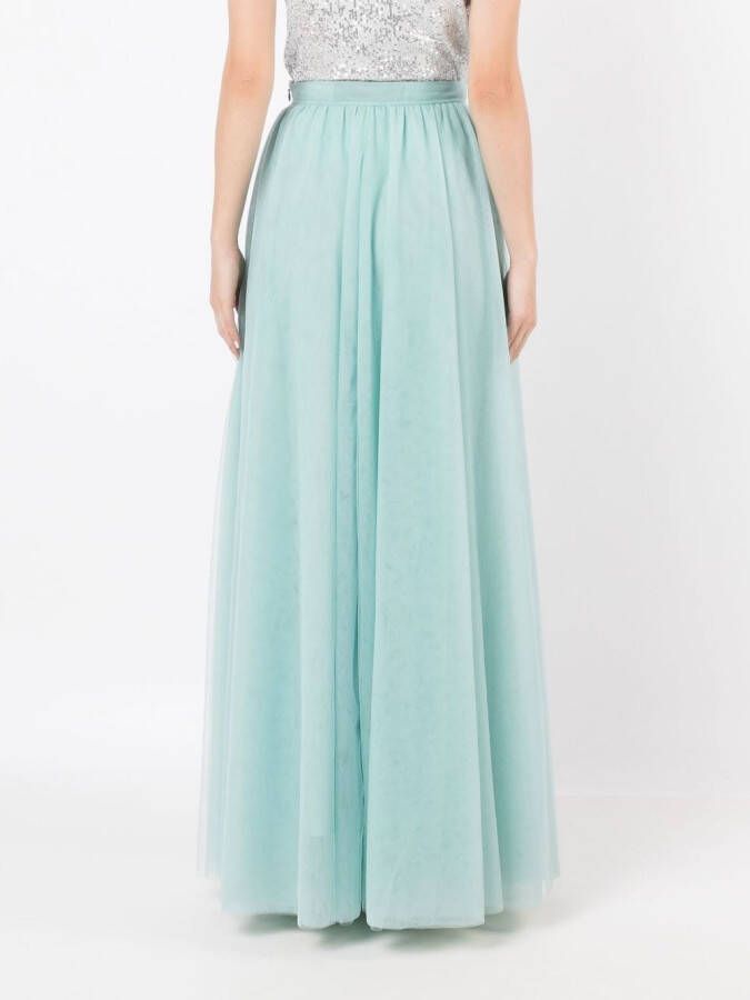 Gloria Coelho Tulen maxi-rok Groen