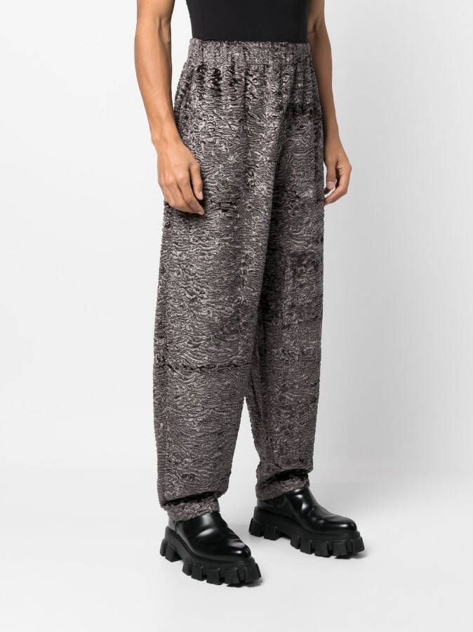 GmbH Broek met grafische print Grijs