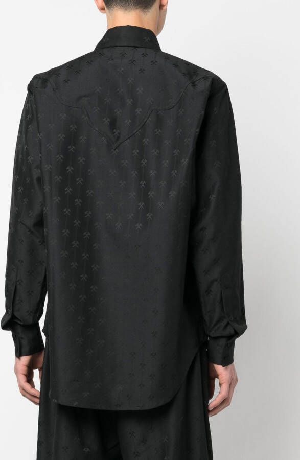 GmbH Button-up overhemd Zwart