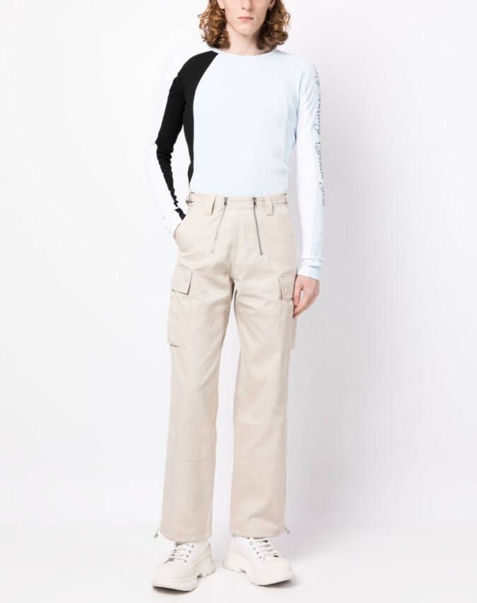 GmbH Chino met logopatch Beige