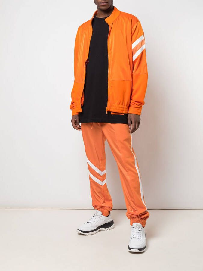 God's Masterful Children Bomberjack met geometrische vlakken Oranje