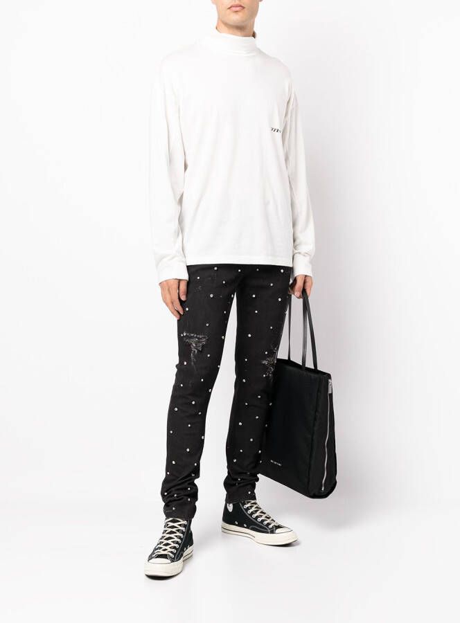 God's Masterful Children Gerafelde jeans Zwart