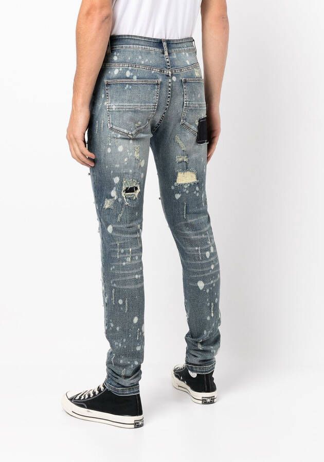 God's Masterful Children Gescheurde jeans Blauw