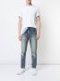 God's Masterful Children gescheurde slim-fit jeans met borduursels Blauw - Thumbnail 2