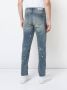 God's Masterful Children gescheurde slim-fit jeans met borduursels Blauw - Thumbnail 4