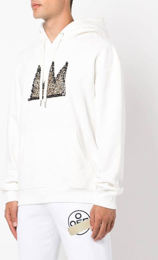 God's Masterful Children Hoodie met print Wit