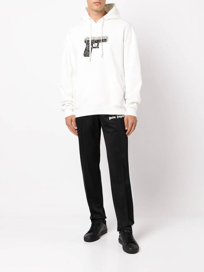 God's Masterful Children Hoodie verfraaid met kristallen Wit