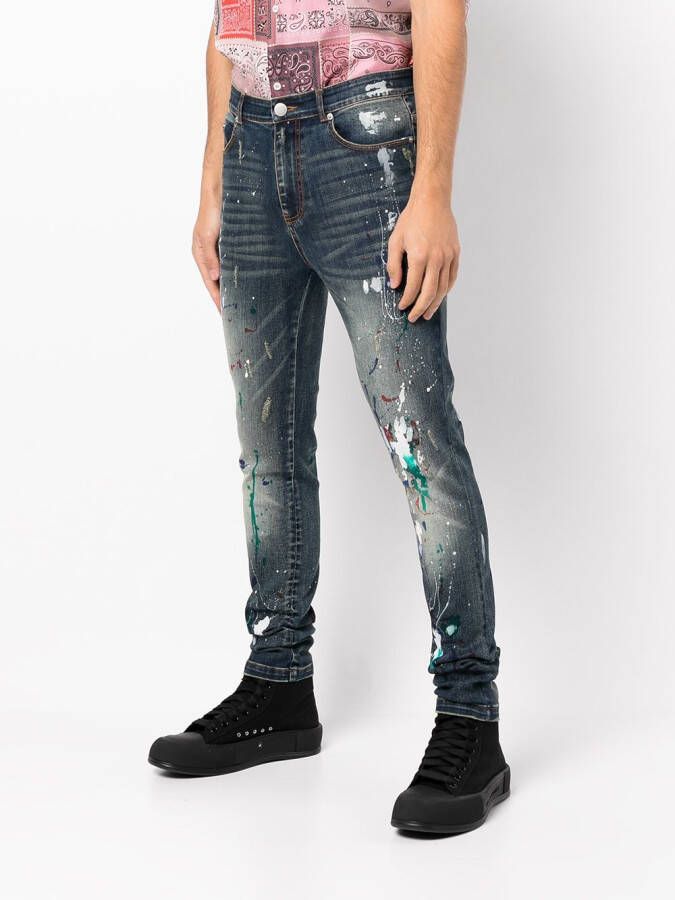 God's Masterful Children Jeans met print Blauw