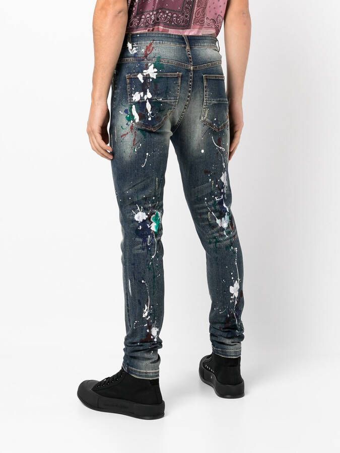 God's Masterful Children Jeans met print Blauw