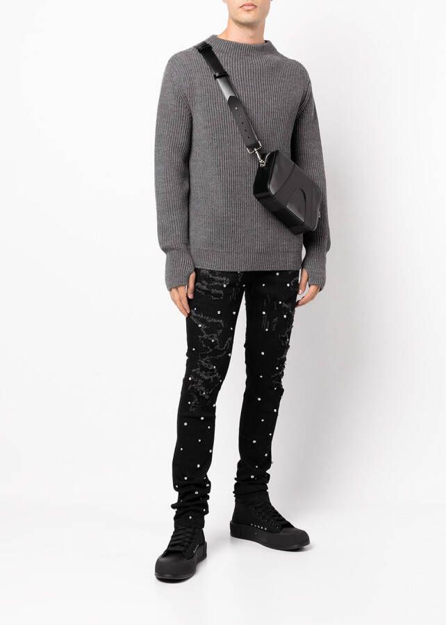 God's Masterful Children Jeans verfraaid met kristallen Zwart