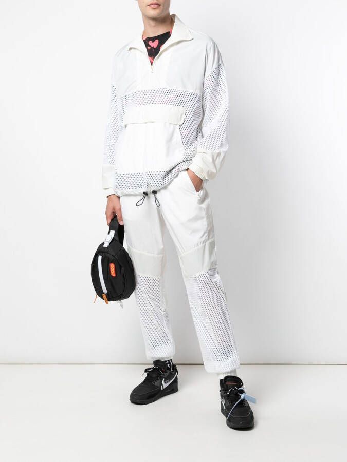 God's Masterful Children Trainingsbroek met mesh vlak Wit
