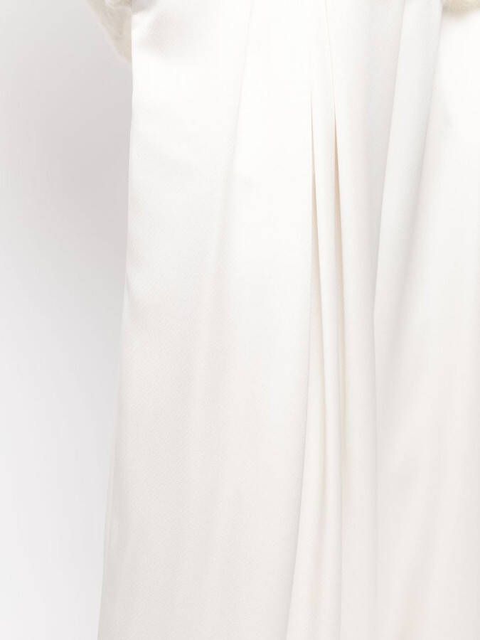 Goen.J High waist plooibroek Wit