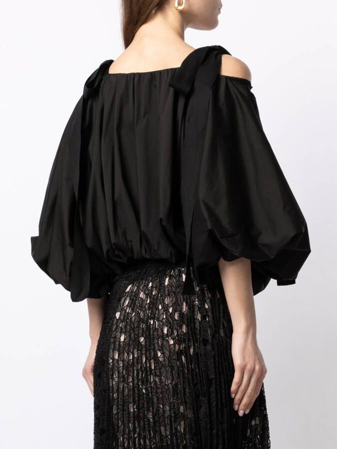 Goen.J Oversized blouse Zwart