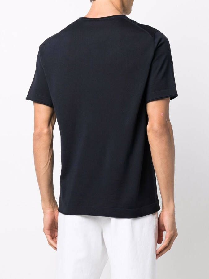 GOES BOTANICAL Fijngebreid T-shirt Blauw