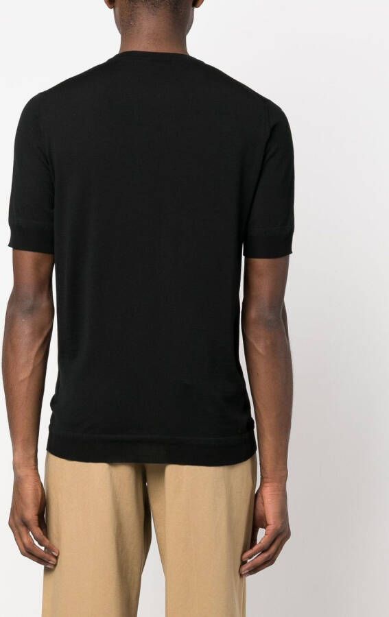 GOES BOTANICAL T-shirt met ronde hals Zwart