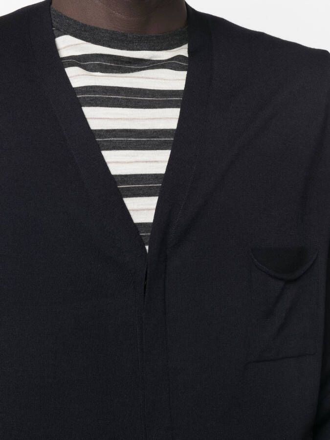 GOES BOTANICAL Vest met V-hals Blauw