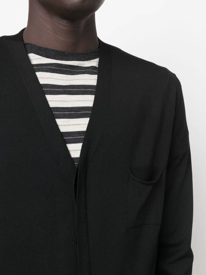 GOES BOTANICAL Vest met V-hals Zwart
