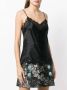 Gold Hawk cami top met kanten boord dames zijde nylon XS Zwart - Thumbnail 3