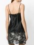 Gold Hawk cami top met kanten boord dames zijde nylon XS Zwart - Thumbnail 4