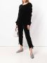 Gold Hawk cropped broek met samengetrokken zijkanten Zwart - Thumbnail 2