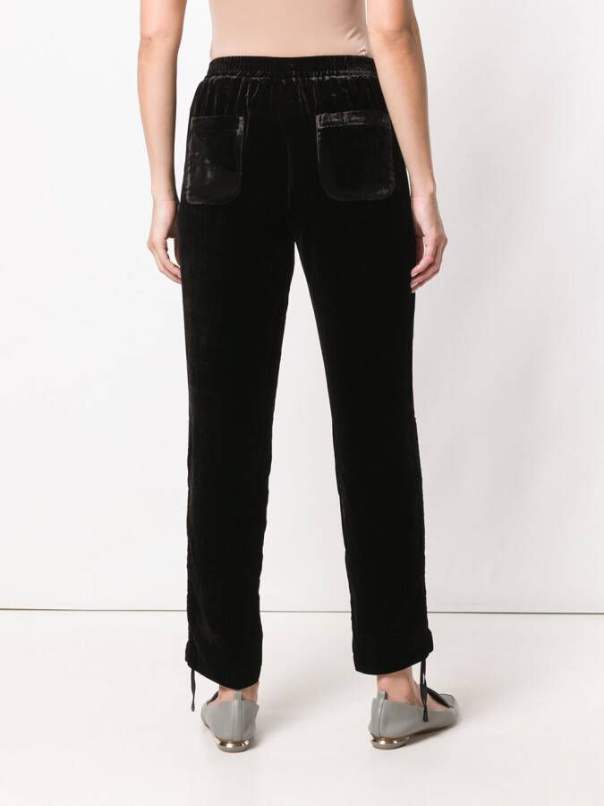 Gold Hawk cropped broek met samengetrokken zijkanten Zwart