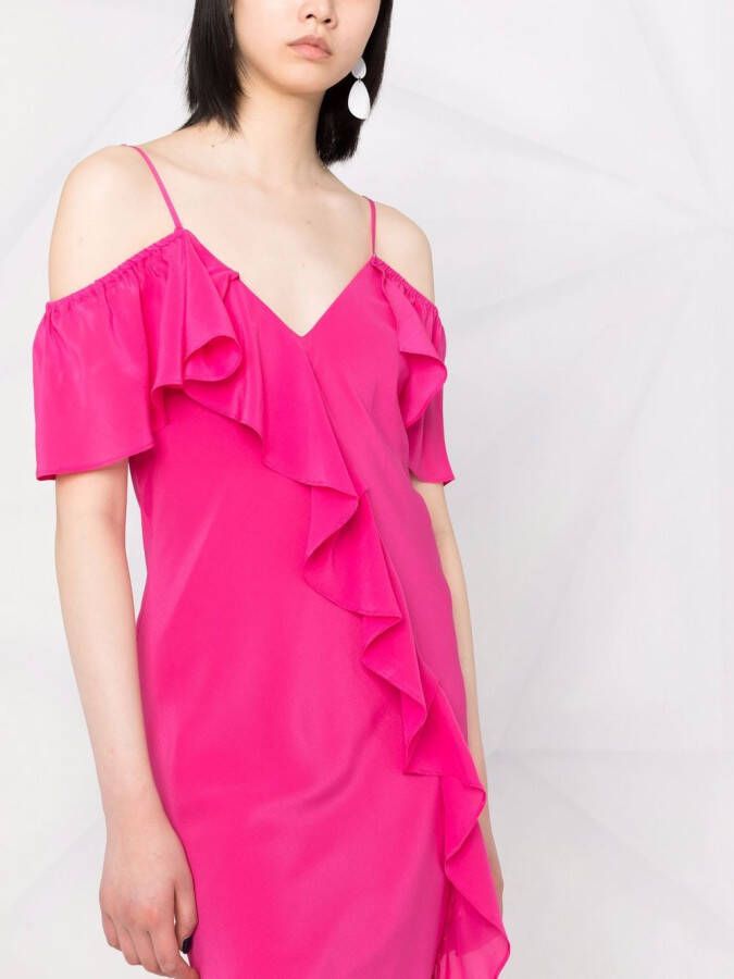 Gold Hawk Jurk met ruches Roze