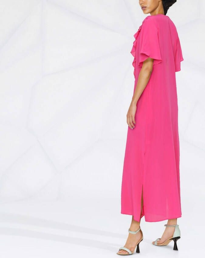 Gold Hawk Jurk met V-hals Roze