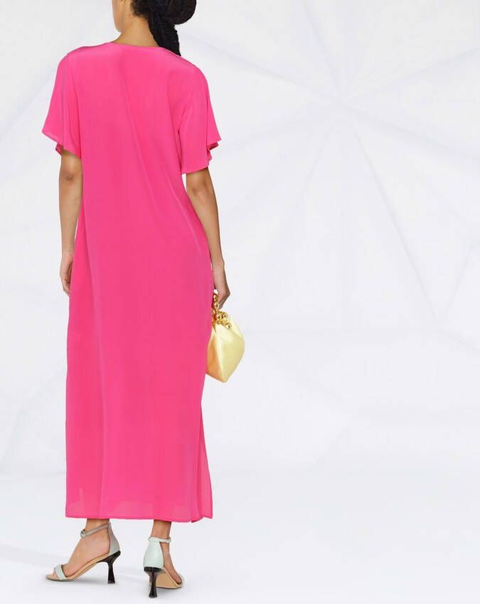 Gold Hawk Jurk met V-hals Roze